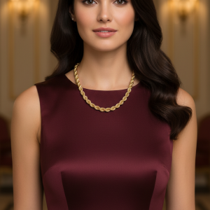 Gold Hollow Rope Chain