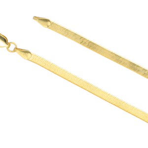 Gold Herringbone Necklace