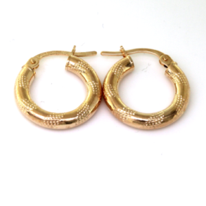 Gold Mesh Hoop Earrings